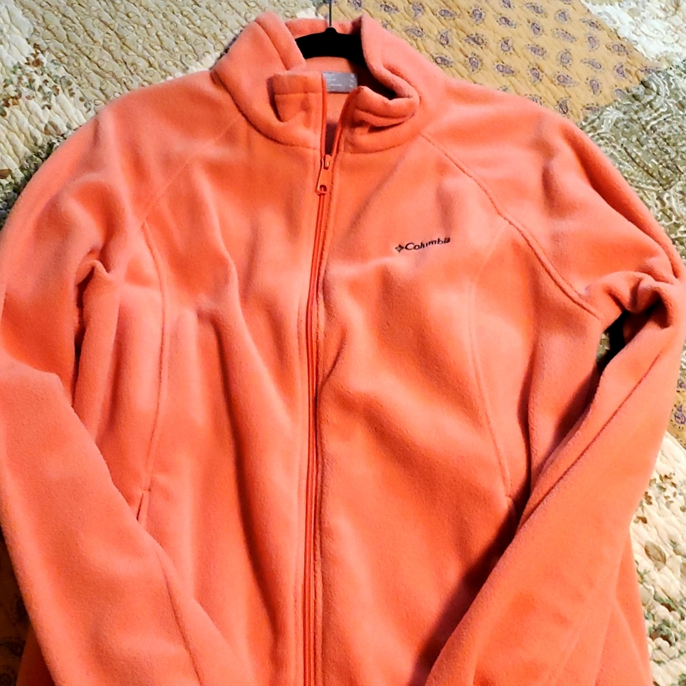 Columbia Women's Orange Fleece Hoodie